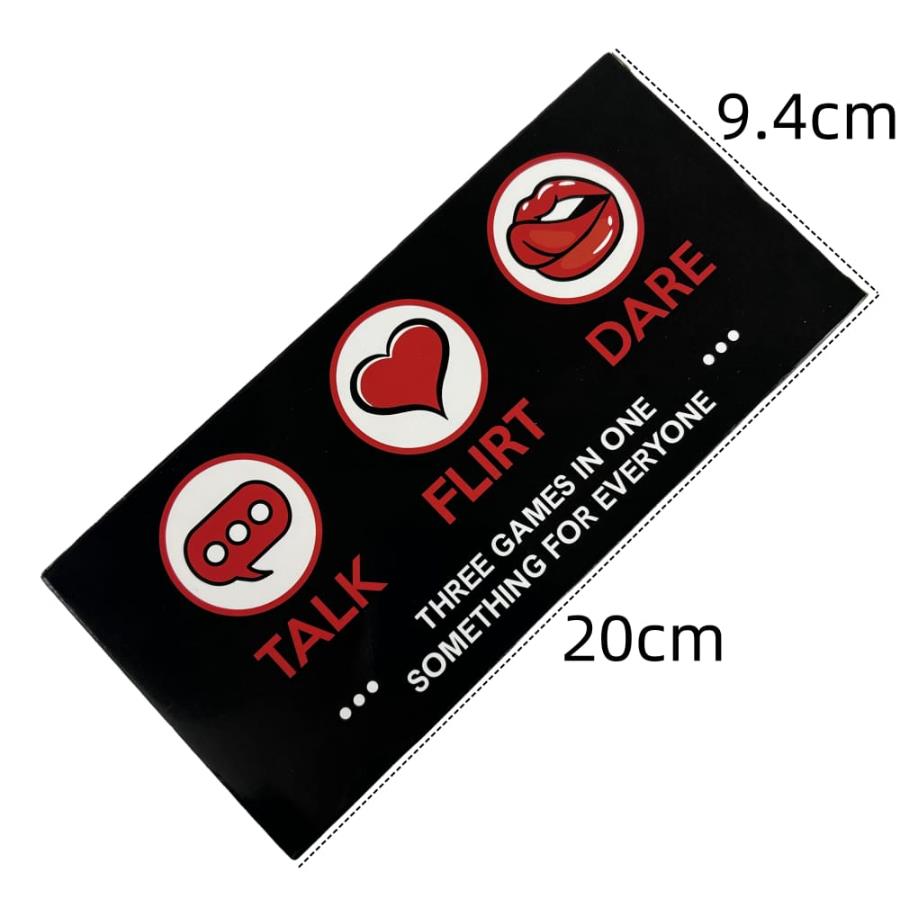 Talk, Flirt y Dare Juego de Cartas